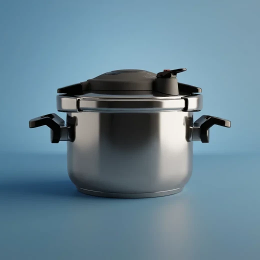 Korkmaz Stainless Steel Pressure Cooker 10 Liters Silver Black for Home Kitchen Use Korkmaz Stainless Steel Pressure Cooker 10 Liters Silver Black for Home Kitchen Use