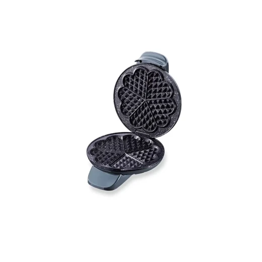 Korkmaz Mia Cosmica Waffle Maker, 850 Watt Power, Granit Coated Plates, Adjustable Heat Control, 19 cm Cooking Surface, Cosmica Grey - Korkmaz - Image 3