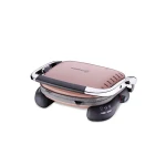 Korkmaz Castron Mocha Chrome A324-12 Electric Grill and Toaster 1501-2000 Watts 4 Slice Capacity - Korkmaz