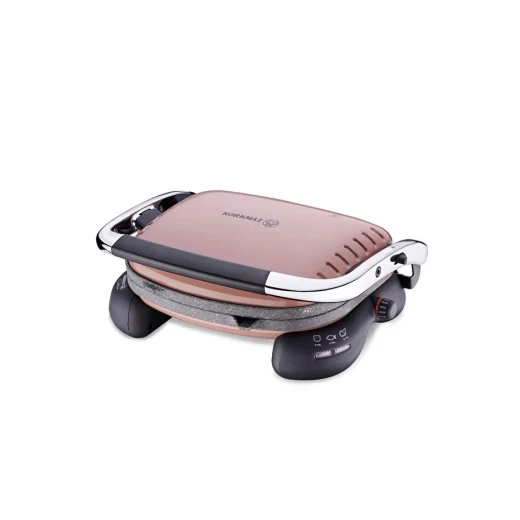 Korkmaz Castron Mocha Chrome A324-12 Electric Grill and Toaster 1501-2000 Watts 4 Slice Capacity Korkmaz Castron Mocha Chrome A324-12 Electric Grill and Toaster 1501-2000 Watts 4 Slice Capacity