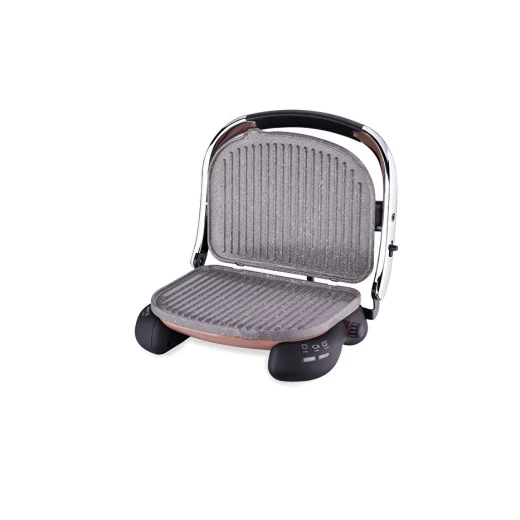Korkmaz Castron Mocha Chrome A324-12 Electric Grill and Toaster 1501-2000 Watts 4 Slice Capacity - Korkmaz - Image 2
