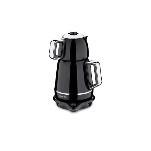Korkmaz Demiks Electric Tea Kettle Black Chrome A332-04 Stainless Steel 1.7L Capacity 2000W - Korkmaz - Image 2