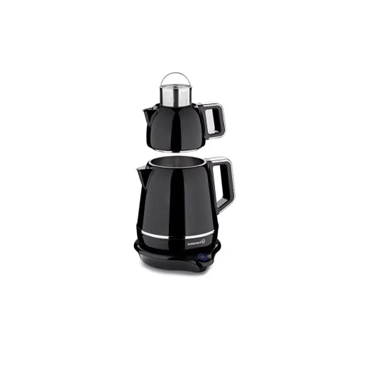 Korkmaz Demiks Electric Tea Kettle Black Chrome A332-04 Stainless Steel 1.7L Capacity 2000W - Korkmaz - Image 3
