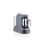 Korkmaz Kahvekolik Aqua Cosmica Turkish Coffee Machine A862-08, Thermo Balance Technology for Slow Brewing Traditional Coffee Taste, 1.2L Transparent Water Tank, Automatic Cup Adjustment, Overflow Prevention Sensor, Easy Home and Office Coffee Maker