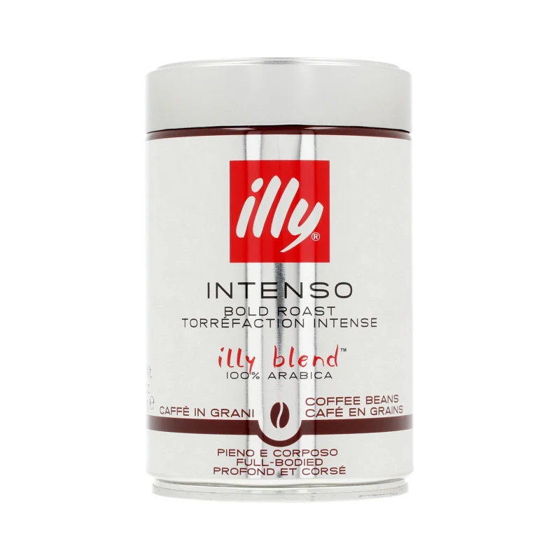 Illy Dark Roast Whole Bean Coffee 250g 100% Arabica Espresso with Chocolate and Caramel Notes - Illy