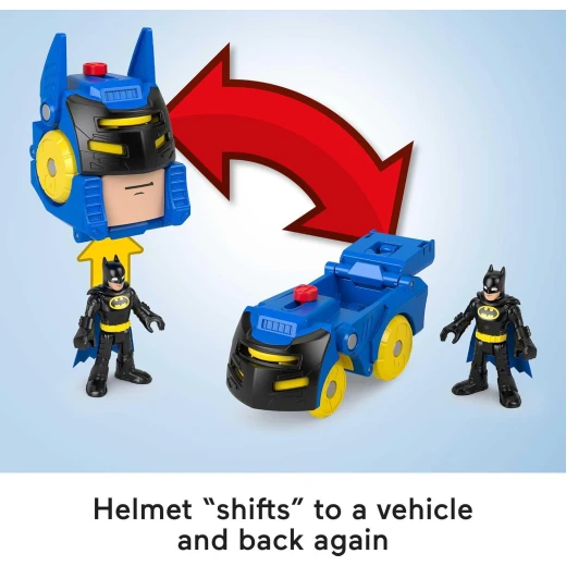 Fisher-Price Imaginext DC Super Friends Batman Head Shifters Batmobile Toy Set - Image 2