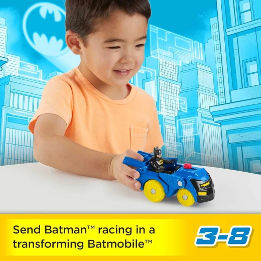 Fisher-Price Imaginext DC Super Friends Batman Head Shifters Batmobile Toy Set - Image 6
