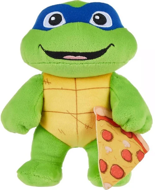 Mattel Teenage Mutant Ninja Turtles Leonardo 6.5 Inch Plush Toy, Mutant Mayhem Movie