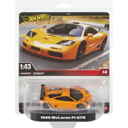 هوت ويلز بريميوم 1:43 1995 ماكلارين F1 GTR سيارة مصبوبة برتقالي