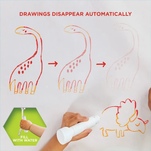 Discovery Dinosaur Water Drawing Mat Set, Reusable, 121x80cm - Image 3