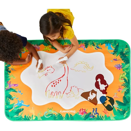 Discovery Dinosaur Water Drawing Mat Set, Reusable, 121x80cm - Image 5