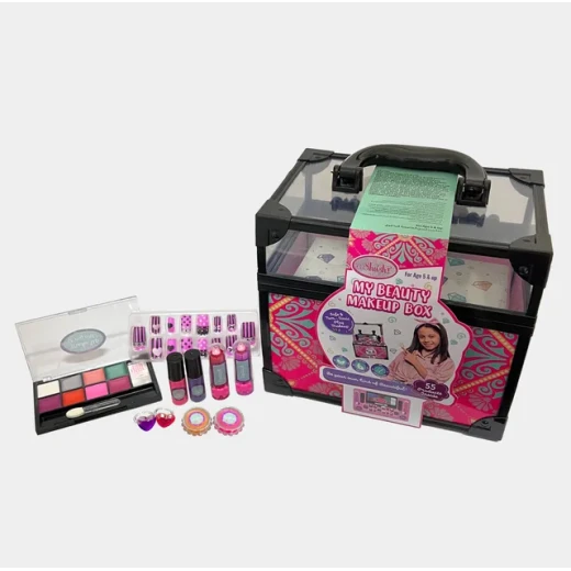 KidzJoy 20 Piece Kids Makeup Set Pretend Play Kit for Girls, Non Toxic Washable Cosmetic Toy, Includes Eyeshadow, Blush, Lip Gloss, 100% Safe, Ages 3+ KidzJoy 20 Piece Kids Makeup Set Pretend Play Kit for Girls, Non Toxic Washable Cosmetic Toy, Includes Eyeshadow, Blush, Lip Gloss, 100% Safe, Ages 3+