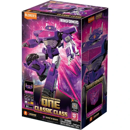 Blokees Transformers One Shockwave Classic Class CC18 Action Figure 86 Pieces Blokees Transformers One Shockwave Classic Class CC18 Action Figure 86 Pieces