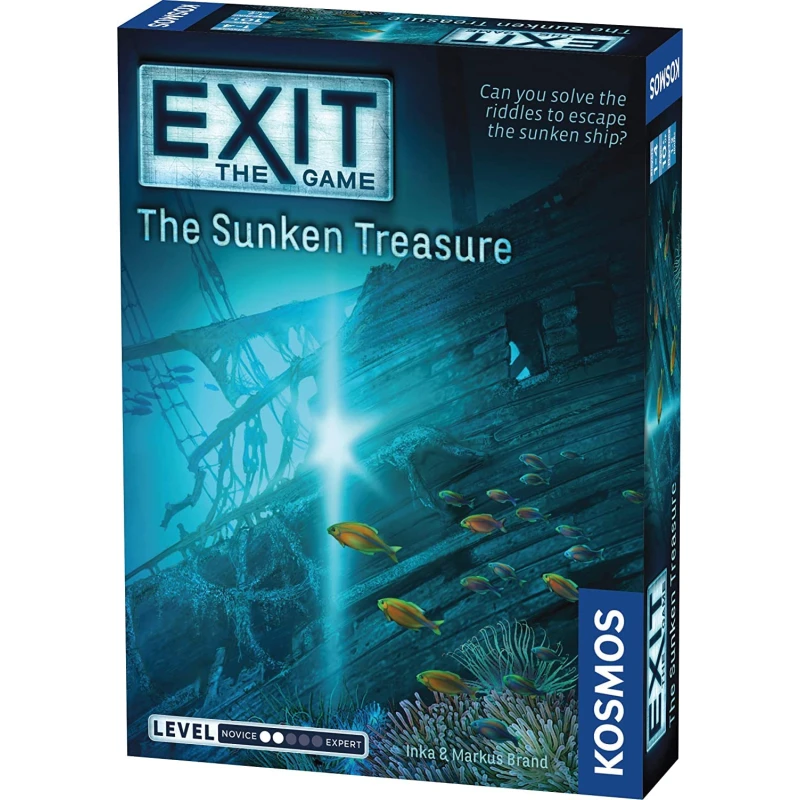 Kosmos Exit: The Sunken Treasure Card Based Escape Room Game for Family Fun