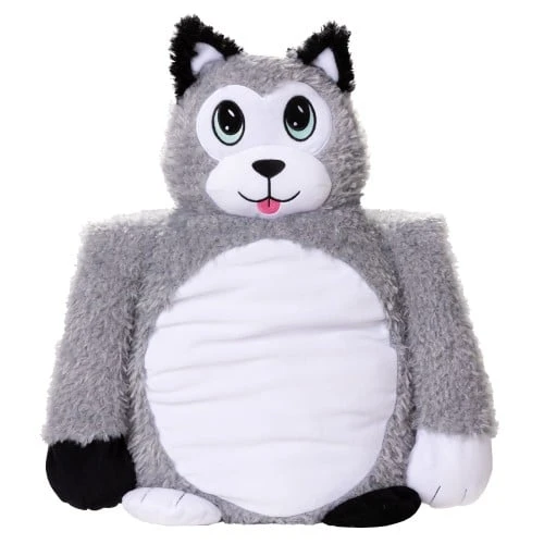 Little Big Hugs Soft Husky Plush Toy, Shoulder Hugging Design, 33x65cm Little Big Hugs Soft Husky Plush Toy, Shoulder Hugging Design, 33x65cm