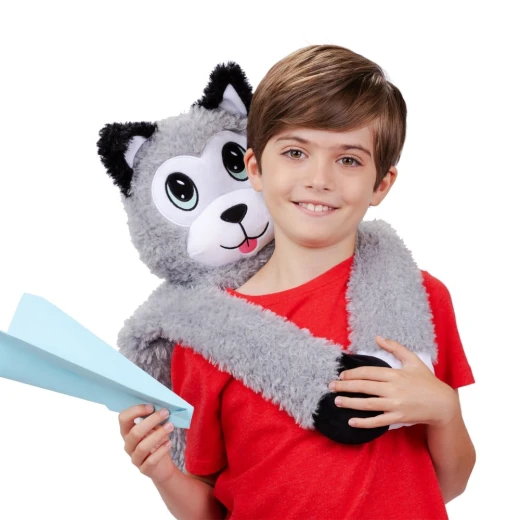 Little Big Hugs Soft Husky Plush Toy, Shoulder Hugging Design, 33x65cm - Image 3