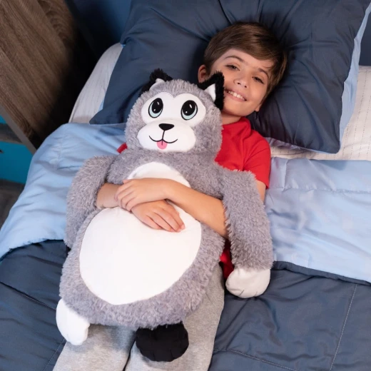 Little Big Hugs Soft Husky Plush Toy, Shoulder Hugging Design, 33x65cm - Image 4