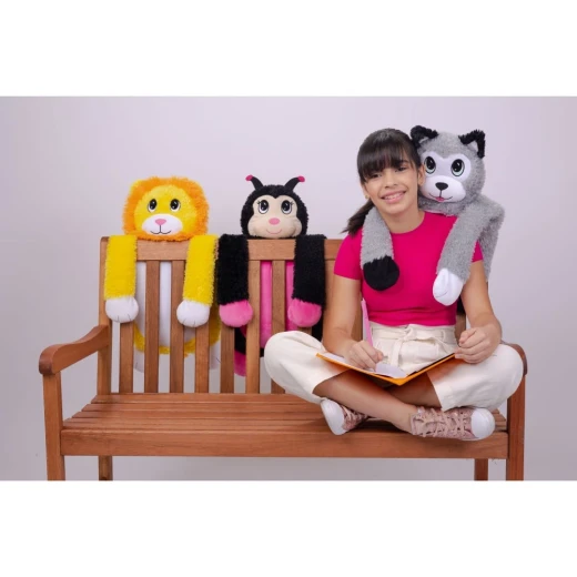 Little Big Hugs Soft Husky Plush Toy, Shoulder Hugging Design, 33x65cm - Image 6