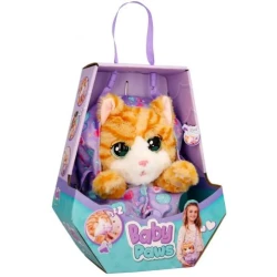 Baby Paws W2 Adorable Cat Plush Toy for Children Soft and Huggable 15 Inch Stuffed Animal Perfect for Playtime and Snuggling Great Gift Idea for Kids Aged 3+