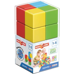 Geomag Magicube 8 Piece Magnetic Building Blocks for Toddlers, Recycled