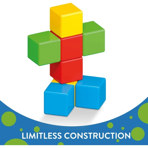 Geomag Magicube 8 Piece Magnetic Building Blocks for Toddlers, Recycled - Image 3