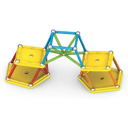 Geomag Supercolor Recycled Magnetic Construction Set 60 Piece 100% Recycled Plastic Building Kit White Educational Toy For Kids Ages 5+ Promotes Creativity and STEM Learning - Image 4