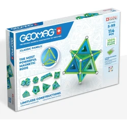 Geomag Classic Magnetic Building Toys for Kids, 114pc STEM Educational Set