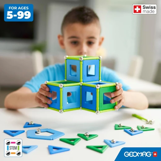 Geomag Classic Magnetic Building Toys for Kids, 114pc STEM Educational Set - Image 4