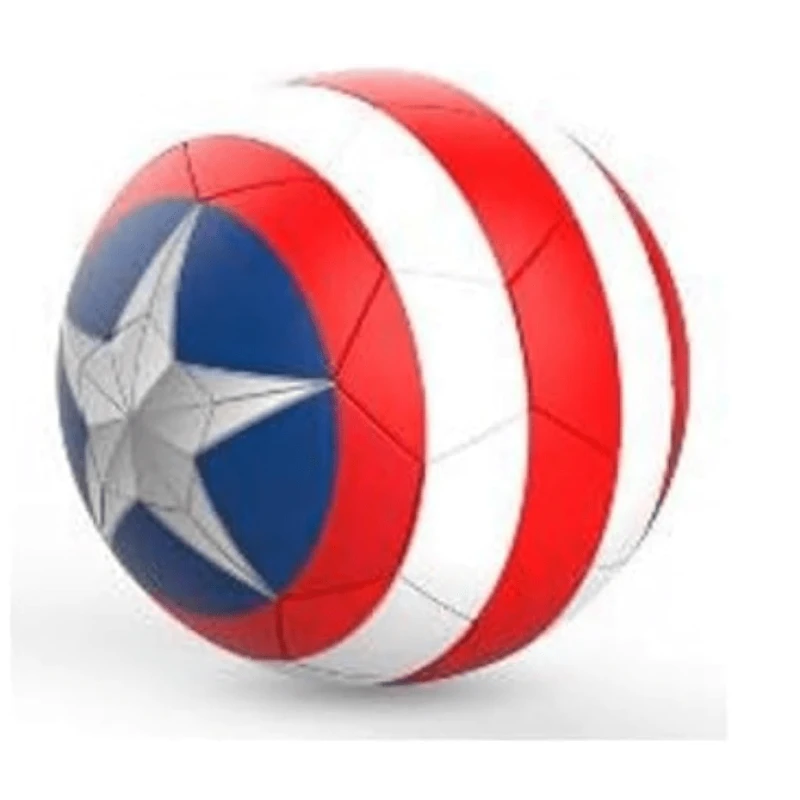 Marvel Captain America Stripes Football ST MVL013 Red, Blue, White, 22 cm Diameter