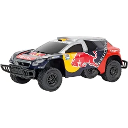 Carrera RC Peugeot 2008 DKR Red Bull 162106 Remote Control Rally Car, Red, Ages 3+