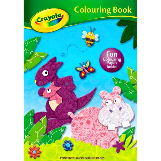 كرايولا في كتاب تلوين البرية فرس النهر 48 صفحة غلاف ورقي للأطفال كرايولا في كتاب تلوين البرية فرس النهر 48 صفحة غلاف ورقي للأطفال