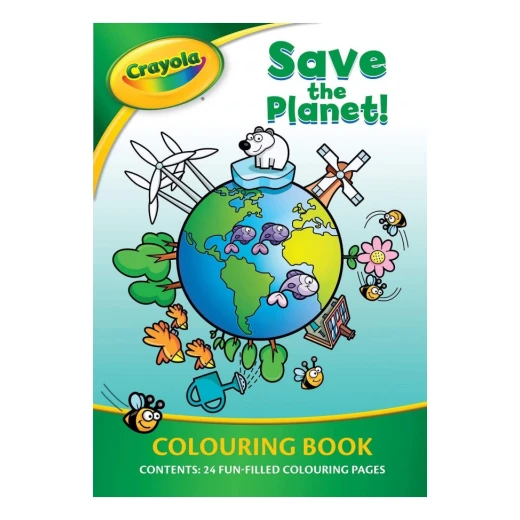 Crayola Save The Planet Coloring Book for Kids, 24 Pages, Eco-Friendly Activity Crayola Save The Planet Coloring Book for Kids, 24 Pages, Eco-Friendly Activity