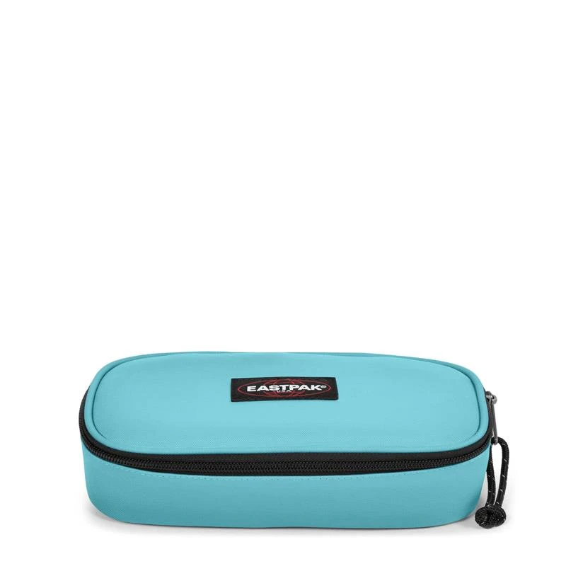 Eastpak Oval Single Sea Blue Pencil Case, Black, Extra‑Large Stationery Pouch, 22 × 6 × 11 cm, Durable 100% Nylon - Eastpak