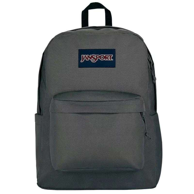 JanSport SuperBreak Backpack Grey Silver 25L School College Bag - JanSport