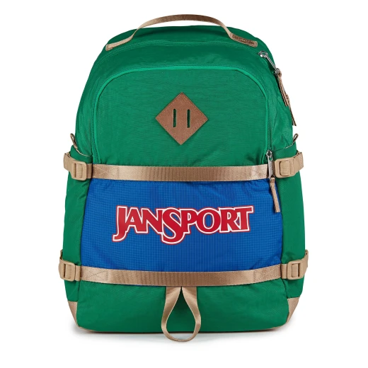 JanSport Small Seattle Pack 27L Backpack Jelly Kelly Water Bottle Pockets JanSport Small Seattle Pack 27L Backpack Jelly Kelly Water Bottle Pockets