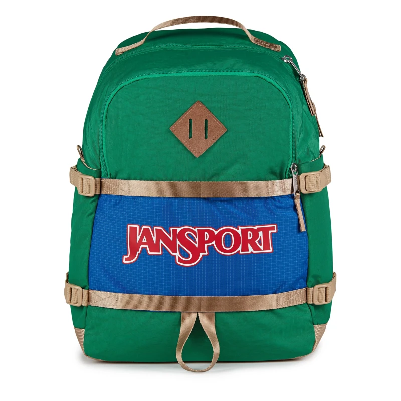 JanSport Small Seattle Pack 27L Backpack Jelly Kelly Water Bottle Pockets - JanSport