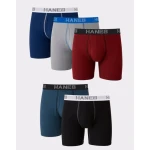Hanes Ultimate Men's Boxer Briefs 5-Pack - Moisture Wicking Small - Hanes