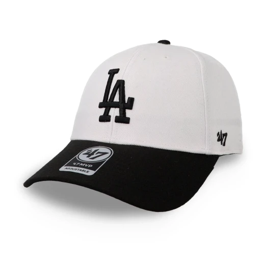 47 Brand MLB Sure Shot LA Dodgers Snapback Hat, White & Black Adjustable Cap, Official Los Angeles Dodgers Baseball Hat, Flat Brim Snapback, One Size Fits Most, Premium Cotton Sports Cap for Men and Women 47 Brand MLB Sure Shot LA Dodgers Snapback Hat, White & Black Adjustable Cap, Official Los Angeles Dodgers Baseball Hat, Flat Brim Snapback, One Size Fits Most, Premium Cotton Sports Cap for Men and Women