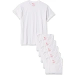 Hanes Men's Crew Neck T-Shirts (6-Pack) - Comfortable Cotton Everyday Wear - Hanes