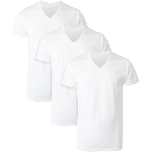 Hanes Men's ComfortSoft V-Neck T-Shirt 3-Pack - Tagless, Soft, Everyday Wear