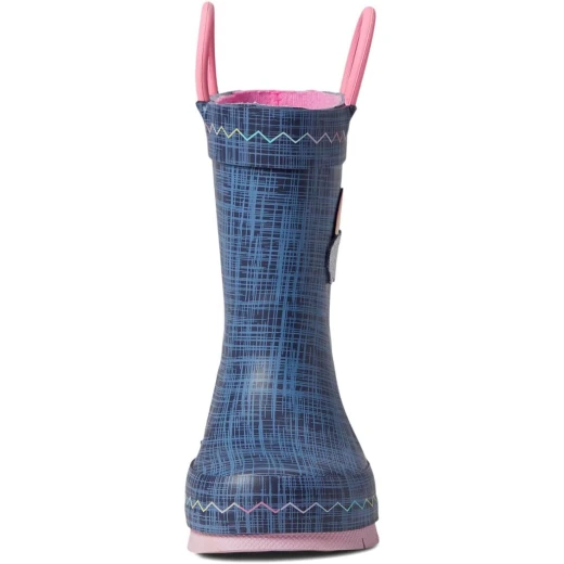 Western Chief Girl's Jean Patch Rain Boots, Waterproof Rubber, Blue, Toddler Size 2 - Western Chief - Image 3