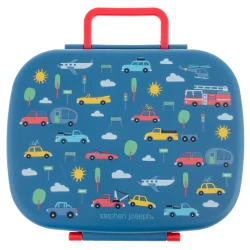 Stephen Joseph Transportation Bento Box with Removable Tray, BPA Free, 700 ml
