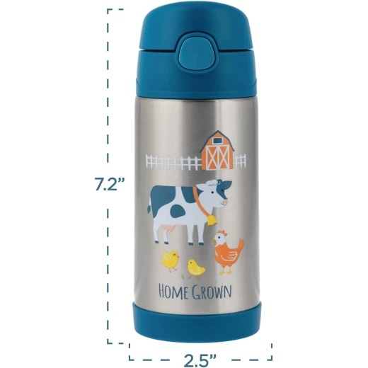 Stephen Joseph Kids Double Wall Stainless Steel Water Bottle, Shark, 11.8 Ounce - Stephen Joseph - Image 5