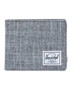 Herschel Two-Fold Gray Wallet for Men - Polyester - Herschel