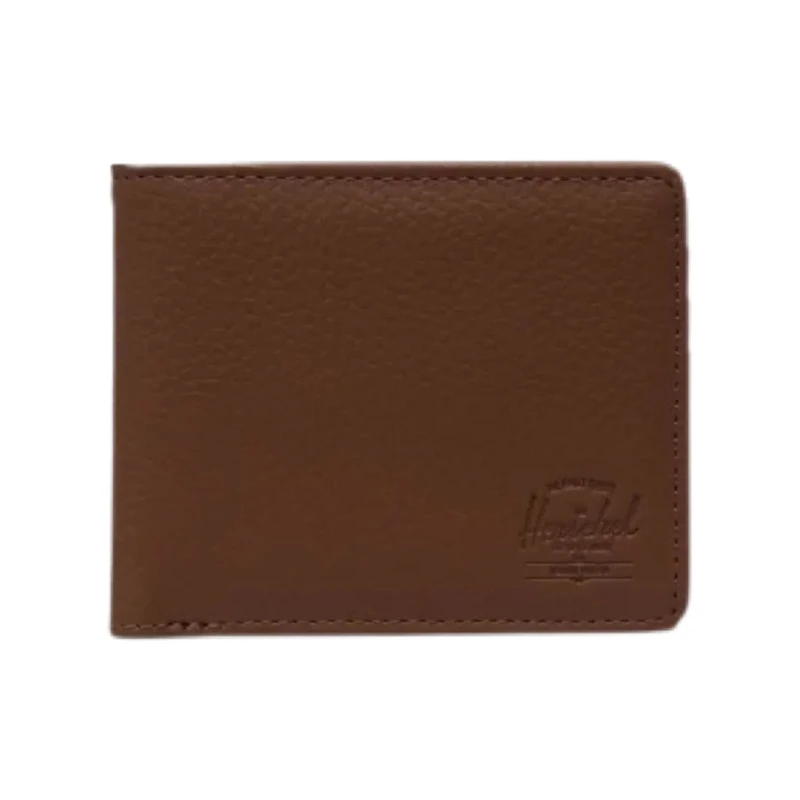 Herschel Roy Vegan Leather Wallet Saddle Brown - Herschel
