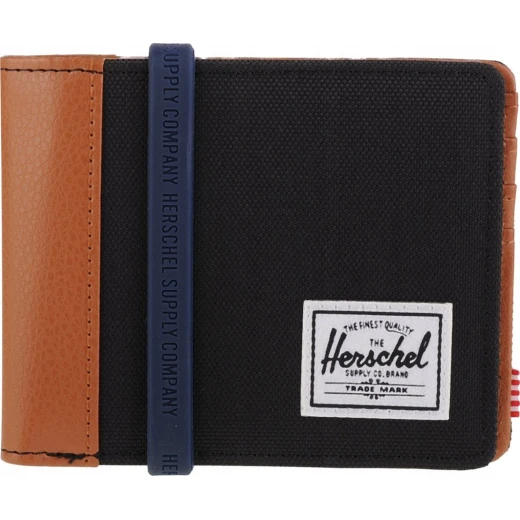 محفظة Herschel Hank RFID II سوداء - حامل بطاقات آمن