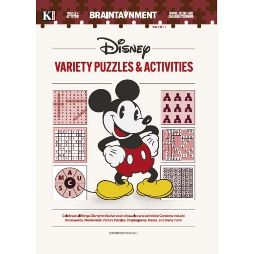 Disney Variety Puzzle & Activity Book - Full Size, Fun for All Ages Disney Variety Puzzle & Activity Book - Full Size, Fun for All Ages