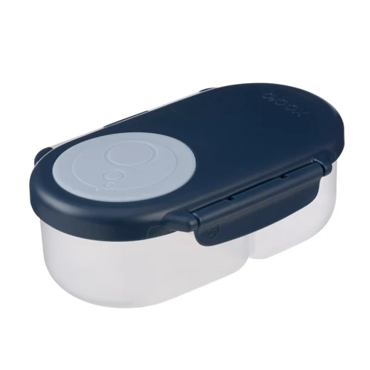 B.box Snack Box for Kids and Toddlers, Leak Proof, 2 Compartments, Midnight B.box Snack Box for Kids and Toddlers, Leak Proof, 2 Compartments, Midnight