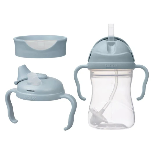 B.box 3-in-1 Sippy Cup Set Ocean, BPA-Free, Dishwasher Safe, 240ml B.box 3-in-1 Sippy Cup Set Ocean, BPA-Free, Dishwasher Safe, 240ml