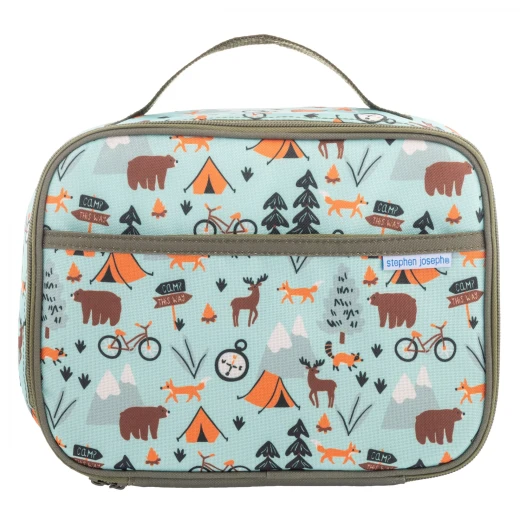 Stephen Joseph Outdoor Junior Lunch Bag Durable Insulated Waterproof PEVA Lining for Kids Aged 3-6 Years Blue Stephen Joseph Outdoor Junior Lunch Bag Durable Insulated Waterproof PEVA Lining for Kids Aged 3-6 Years Blue